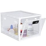 Abschließbare Durchsichtige Box für Medikamente, Premium-Material Lagerung Bin Organizer Box für Kühlschrank Lebensmittel / Snacks / Telefon / Tablet Jail /Home Safety